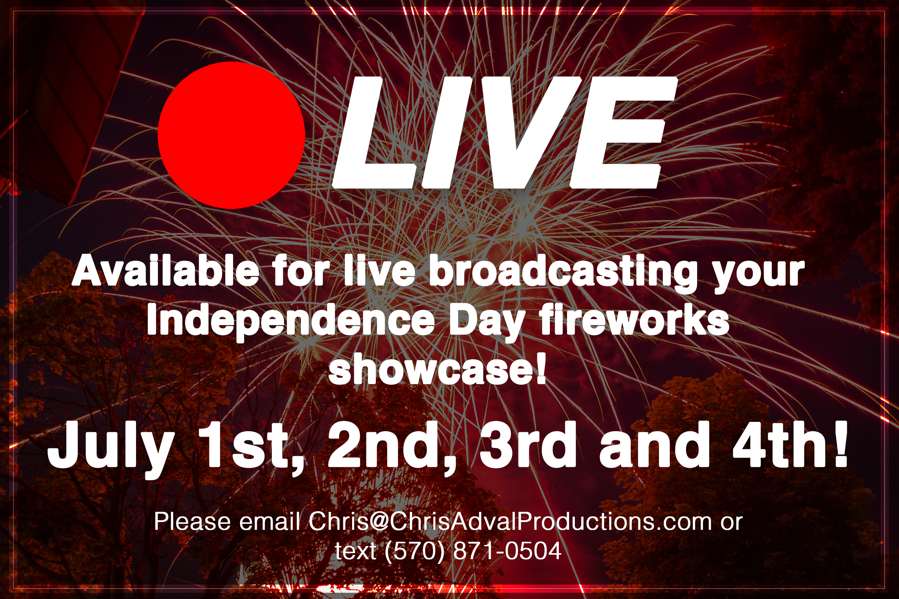 Live Streaming Services: Independence Day Fireworks!